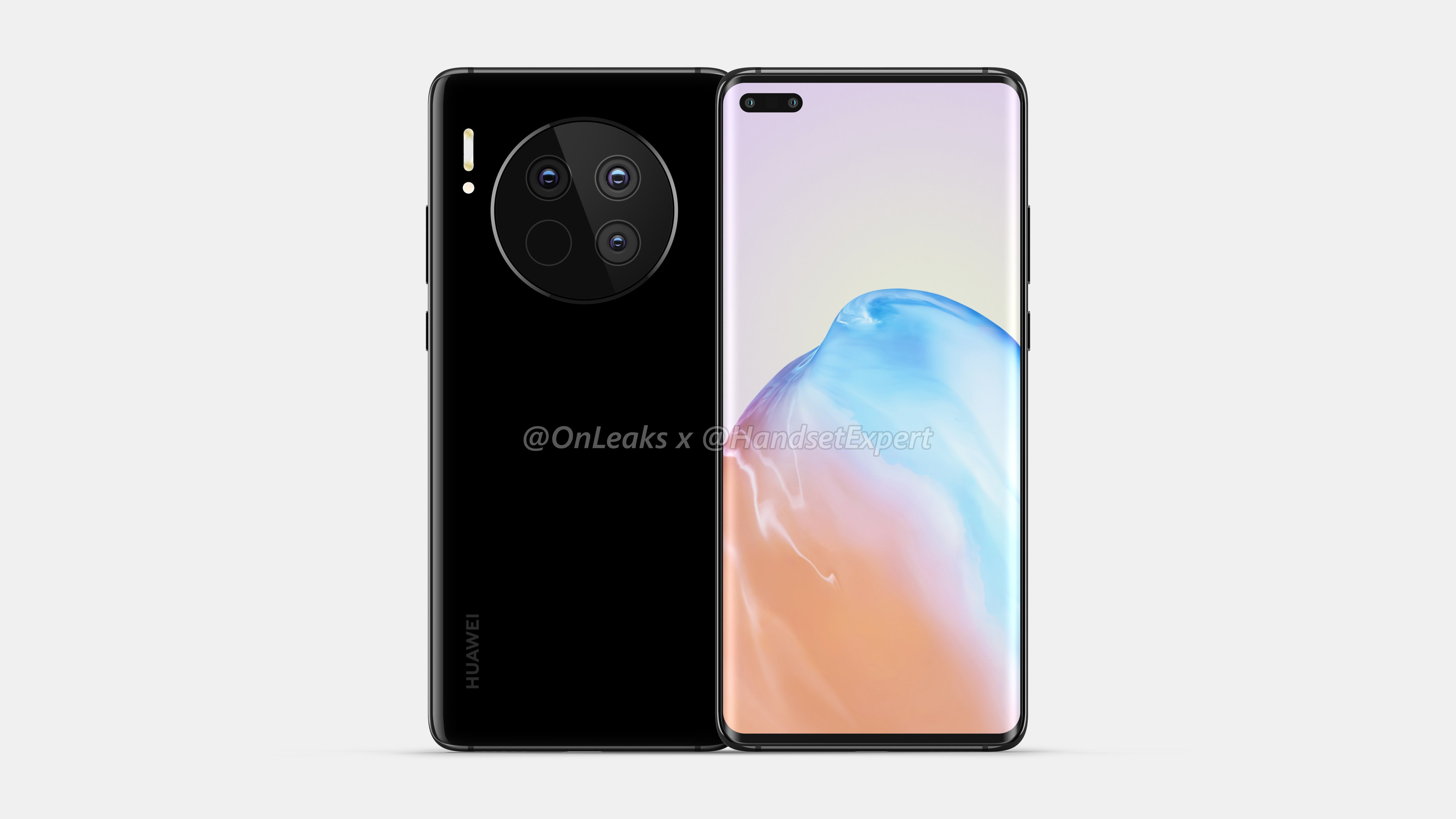 Huawei Mate 40 - courtesy of HandsetExpert and Onleaks